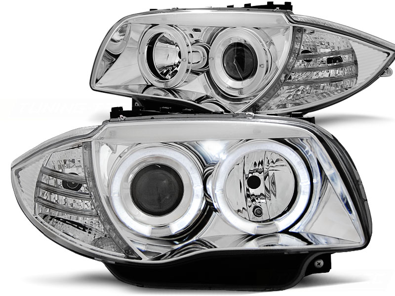 Koplampen passend voor BMW E87 04-11 Chroom