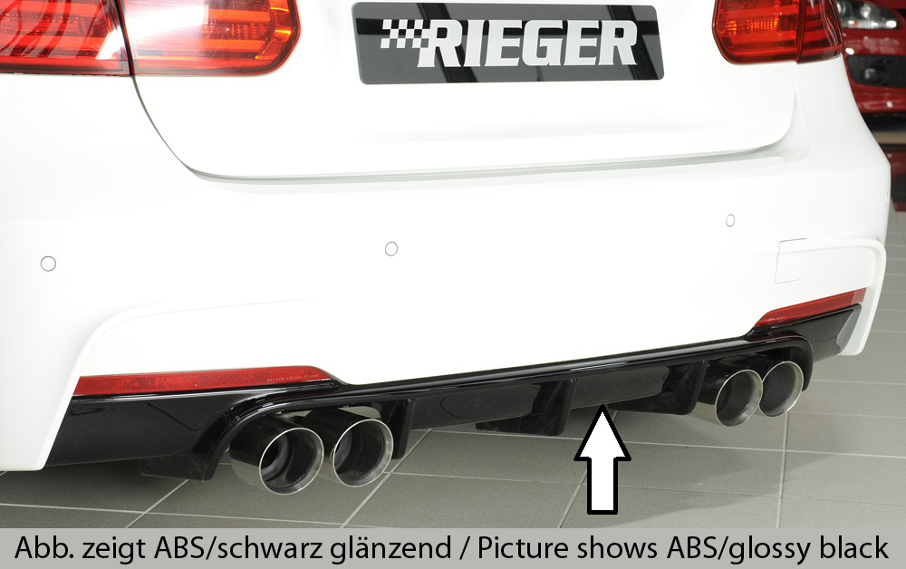 Achter Diffuser BMW 3 serie F30/F31 2012-... ongespoten Rieger