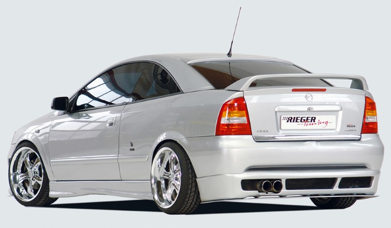 Spoilerzwaard voor Achterbumper Diffusor Opel Astra G Coup? Rieger