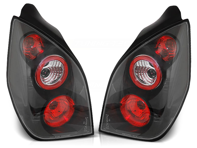 Achterlichten Citroen C2 03-08 Zwart
