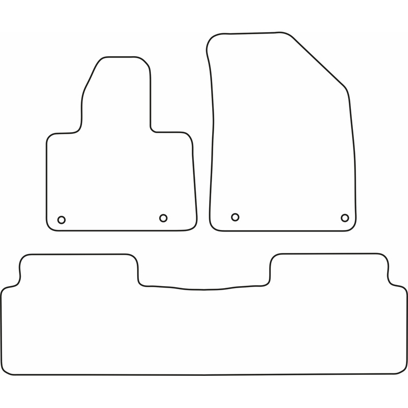 Automatten Velours  Citroen C5 2008- (3 delig)