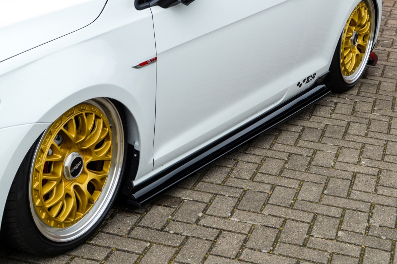 Zijskirts Volkswagen Golf 7 GTI TCR Glans Zwart