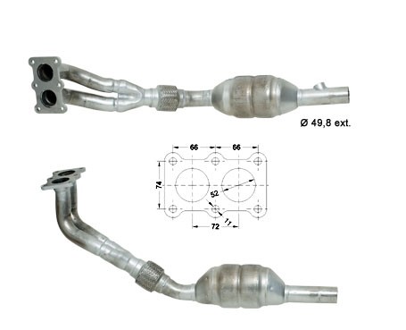 Seat IBIZA 1.6i 16V 1595 cc 74 Kw / 101 cv APF Magnaflow CAT Bou