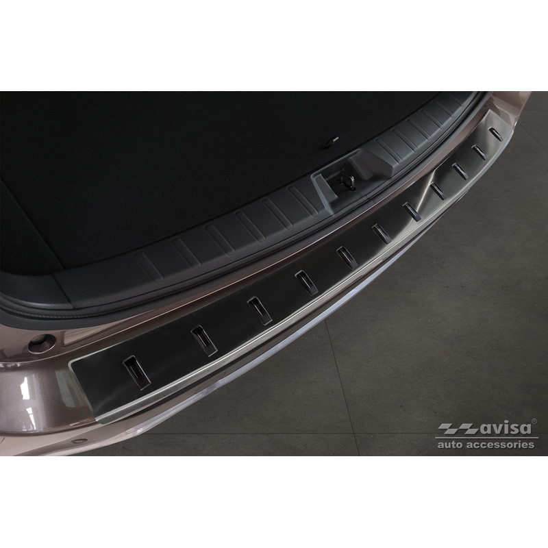 Zwart RVS Achterbumperprotector  Subaru Forester (SK) 2018-2024 'STRONG EDITION'