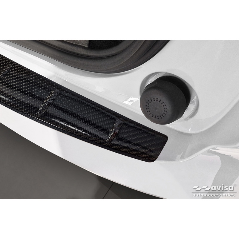 Echt 3D Carbon Achterbumperprotector  Volvo EX30 2023- 'Ribs'