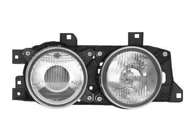 koplamp, H1+H1, links BMW 7 serie E32, 1987-1994