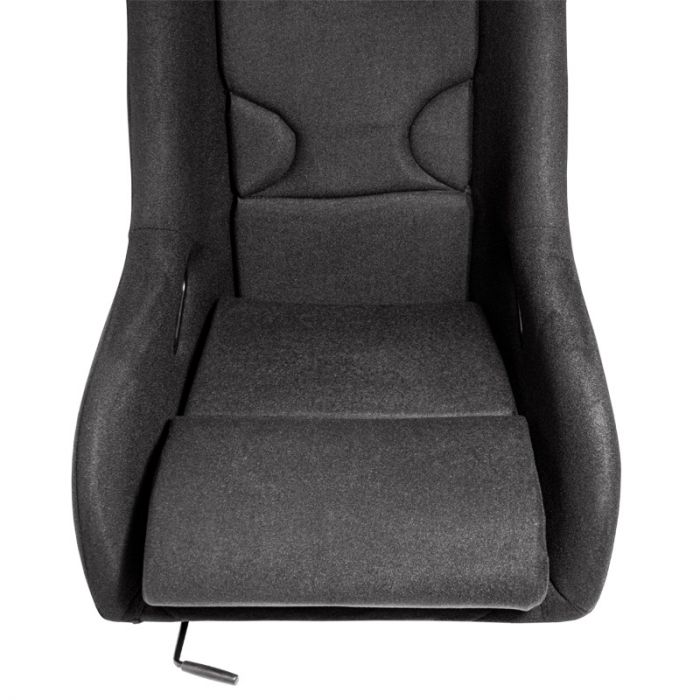 Sportstoel 'RR' - Zwart - Vaste polyester rugleuning - incl. sledes