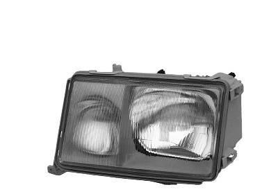 koplamp, Bosch, H4+H3, pneum verstelb, licht grijs, rechts, 1989