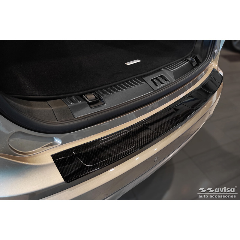 Echt 3D Carbon Achterbumperprotector  Ford Edge II Facelift 2018- incl. ST-Line & Vignale 'Ribs'