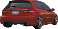 Zijskirts Honda Civic 92-95 3drs JP-Style