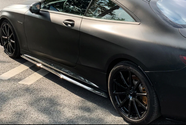 Mercedes Benz C217 S63/S65 AMG Coupe BKSS Style Carbon Fiber Zijskirts 2014-2017