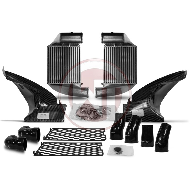 Intercooler Audi RS6 [C5] incl. US model [2002-] Wagner Competition Gen.2 kit met carbon luchtleider