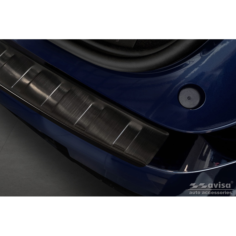 Zwart RVS Achterbumperprotector  Renault Megane E-Tech 2022- 'Ribs'