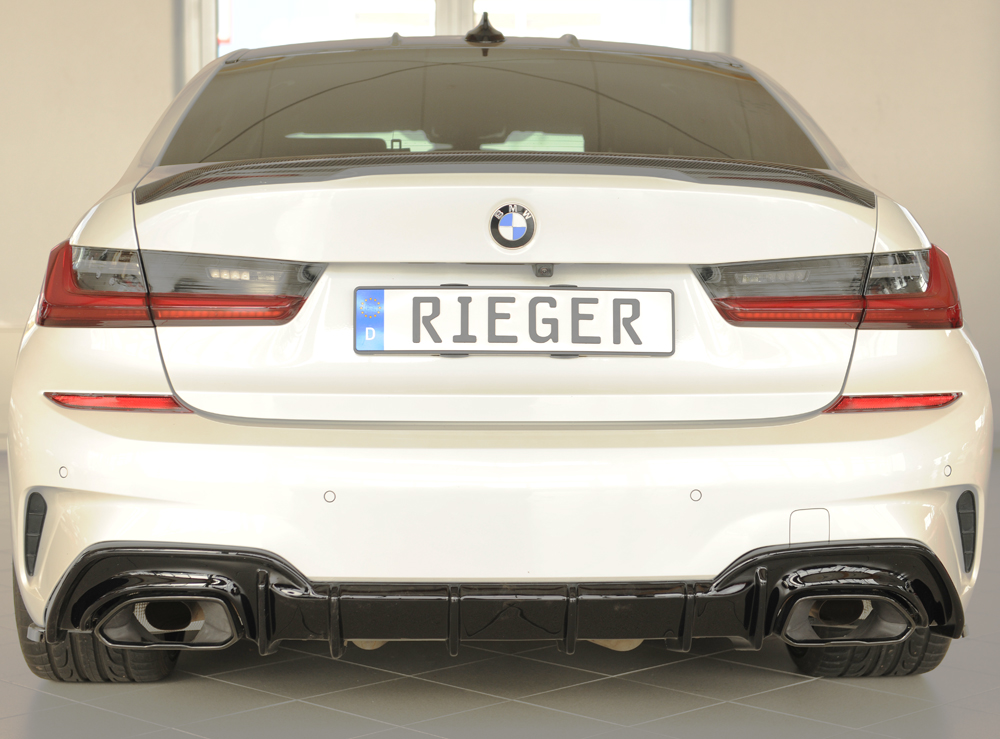 Diffuser BMW 3 Serie G20 M340i Rieger Glans Zwart