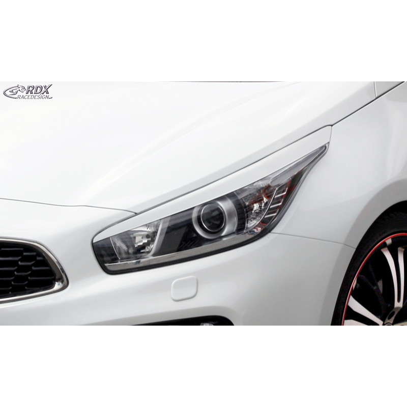 Koplampspoilers  Kia Cee'd & Pro Cee'd JD 2012- (ABS)