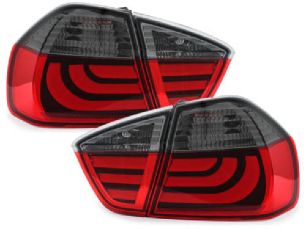 Achterlichten passend voor BMW 3 serie E90 LED 05-08 Rood-Smoke Tube