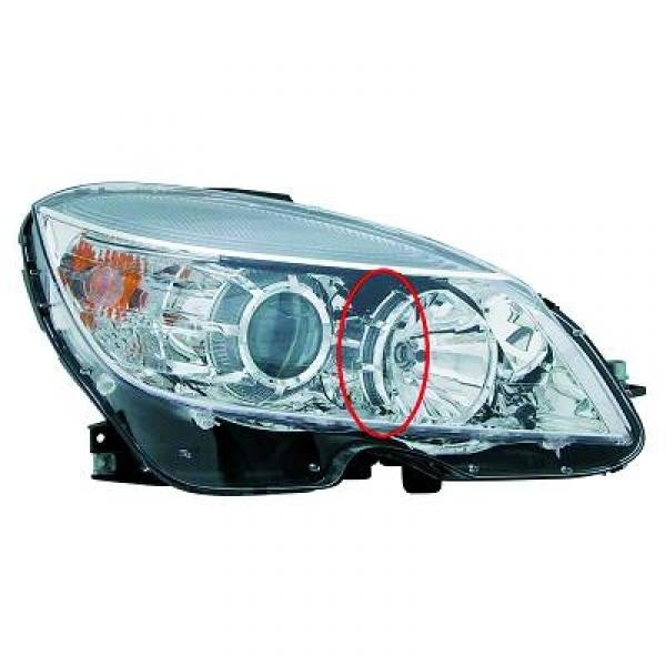 Koplamp links W204 07-09.07 TYC