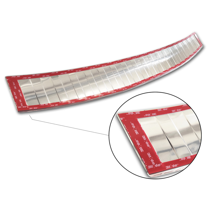 RVS Achterbumperprotector  Toyota RAV-4 FL 2008-2010 'Ribs' (alleen met reservewiel)