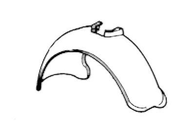 binnenscherm, plastic, voor, links Fiat Fiorino, 1991-2001
