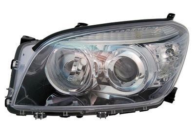 koplamp, H11+HB3, elektr verstelb, zwart, links,-08/2008 Toyota