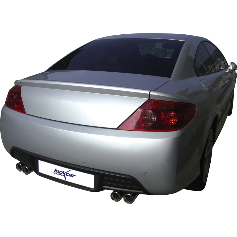 100% RVS Dubbele Sportuitlaat  Peugeot 407 2.7 HDi 24v (204pk) 2006- Links/Rechts 2x80mm