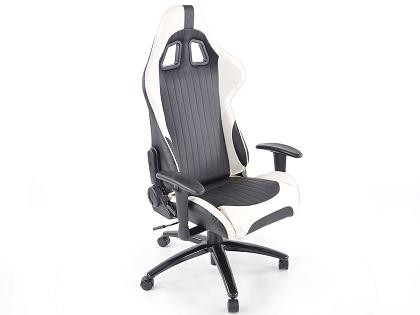 Bureau stoel kunstleer Zwart/Wit