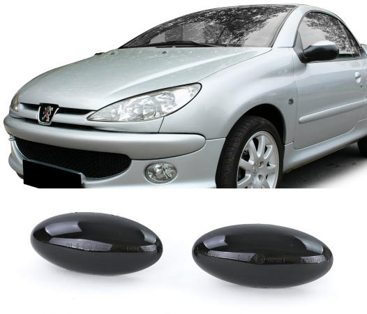 Zijknipperlichten Peugeot 206, 307, 407, 4007 LED Dynamic black-chroom
