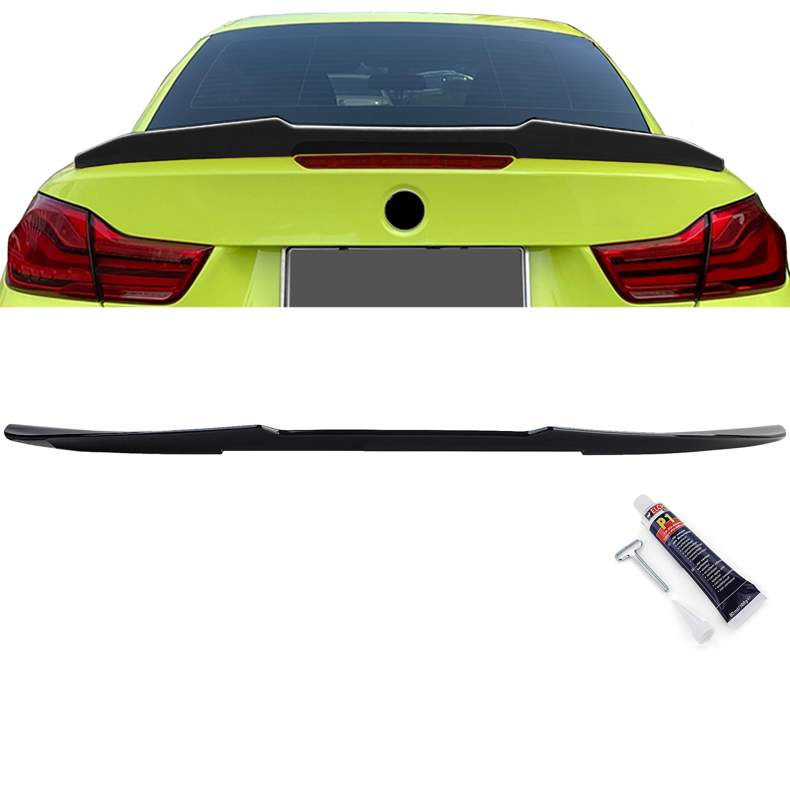 Spoiler BMW 4 Serie F33 / M4 F83 Glans Zwart