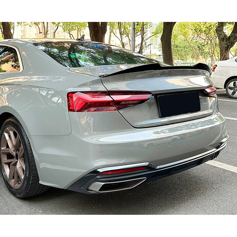 Achterspoiler  Audi A5 (F53/F57) Coupe/Cabrio 2016-2024 (ABS Glanzend zwart)