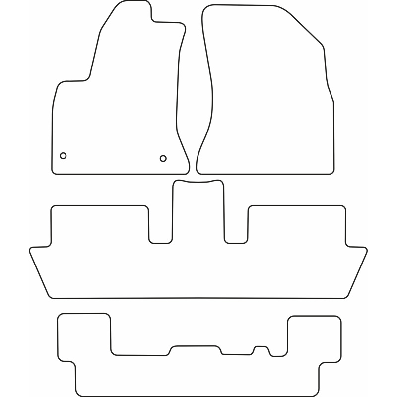 Automatten  Citroen C4 Picasso 2007-2012 (7 personen)