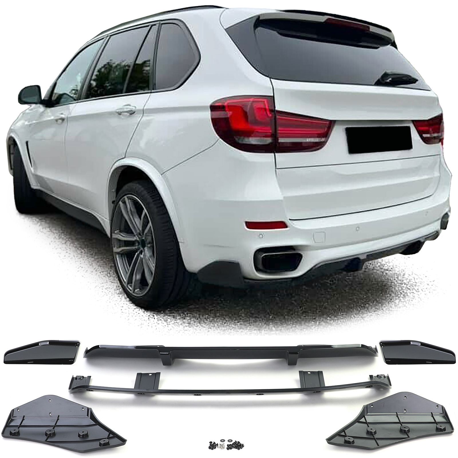 Diffuser BMW X5 F15 13-18 Performance Look Glans Zwart