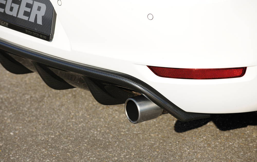 Diffuser Volkswagen Golf 6 GTI GTD Rieger Carbon Look