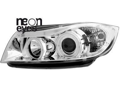 Koplampen passend voor BMW E90/E91 Angel Eyes Ice CCFL
