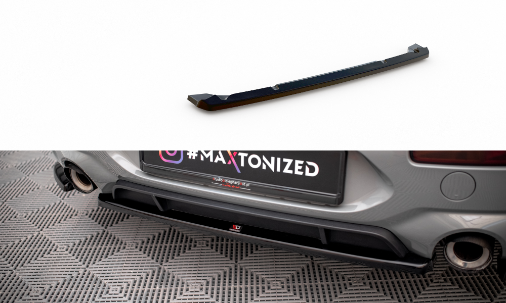 Diffuser Mini Cooper Clubman John Cooper Works F54 2015 - 2019 Maxton Glans Zwart