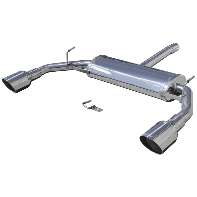 100% RVS Dubbele Sportuitlaat  Alfa Romeo Giulietta 1.4T Multiair (170pk) 2010- Links/Rechts 102mm Racing