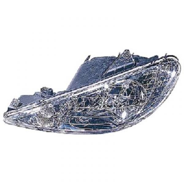 Koplamp links Peugeot 206 98-05 VALEO H7+H7