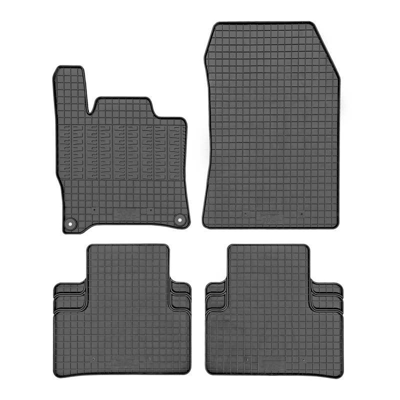 Rubber matten  Peugeot 408 MHEV 2023- & 308 III HB/SW MHEV 2021- & Citroën DS4 MHEV 2021- & Opel Astra L HB/ST MHEV 2022- (4-delig + montagesysteem)