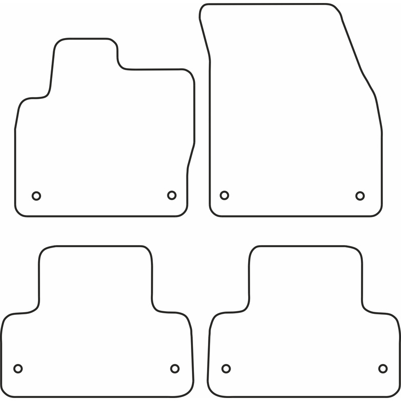 Automatten Velours  Range Rover Evoque 2011-2019