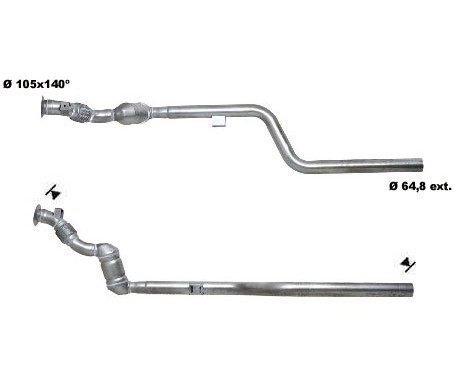 Mercedes E300TD 2996 cc 130 Kw / 177 cv 606962 W210 Magnaflow CA