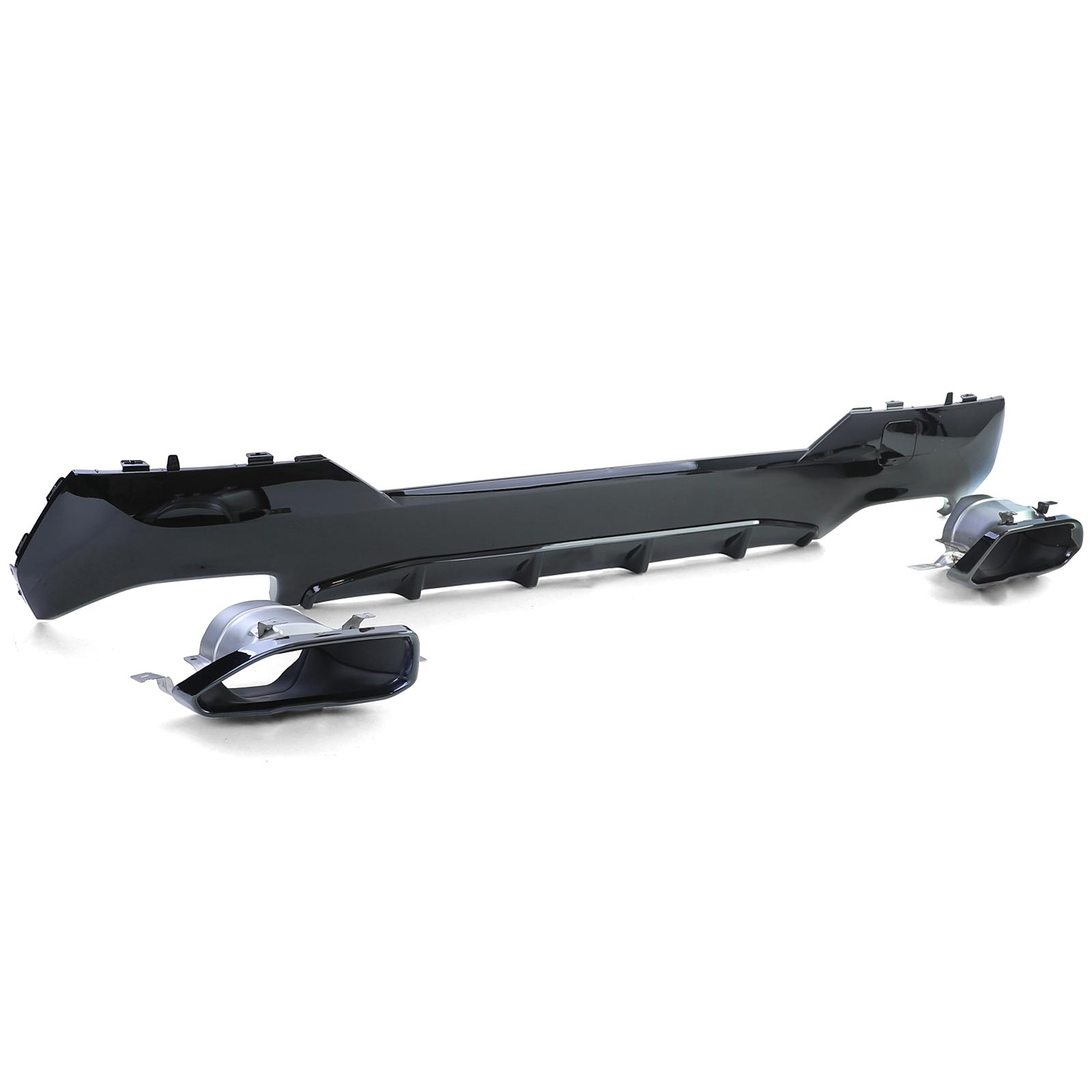 Diffuser BMW 4 Serie G22 G23 M440i Look Glans Zwart