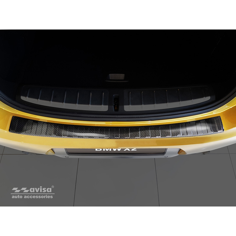 Echt 3D Carbon Achterbumperprotector  BMW X2 F39 M-Pakket 2018-2023