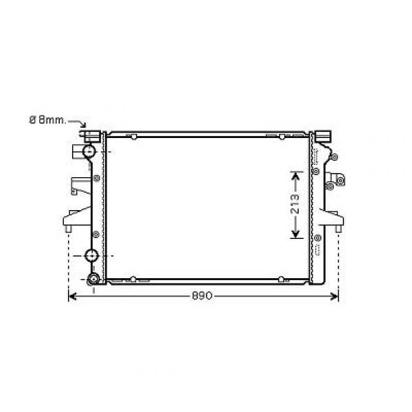 Radiator VW T5 03-09 710x463x40 3.2 24V +/-AC