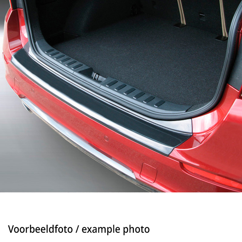 ABS Achterbumper beschermlijst  BMW X6 F16 M-Sport/SE 2015-2019 Carbon Look