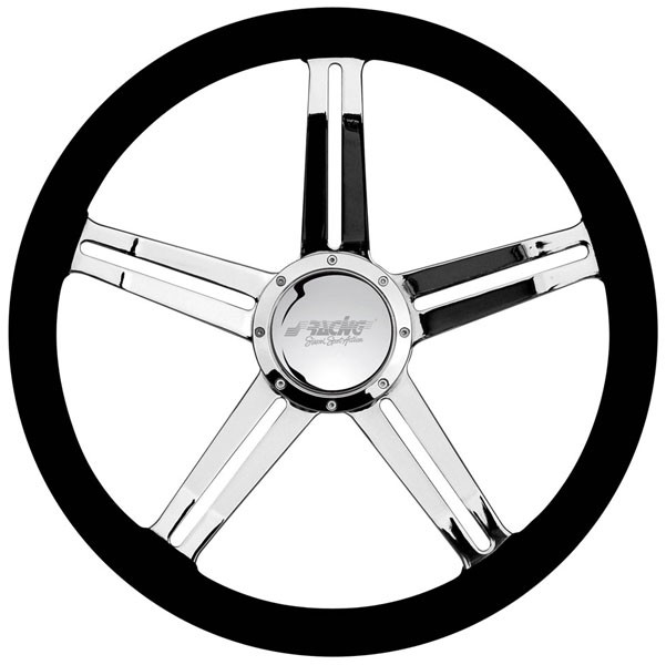 Etoile 390mm Black Leather/Chrome spokes