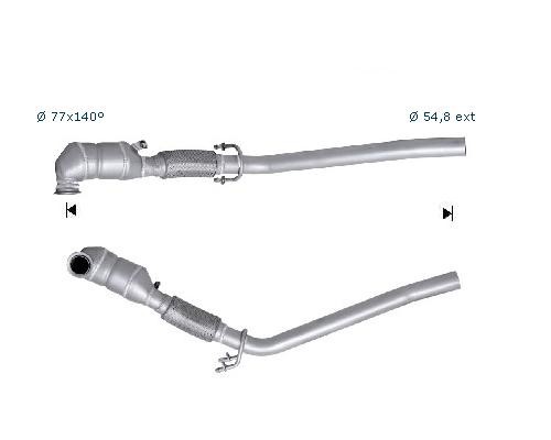 VW GOLF V 1.9TDI 1896 cc 77 Kw / 105 cv BXE Magnaflow CAT Bouwja