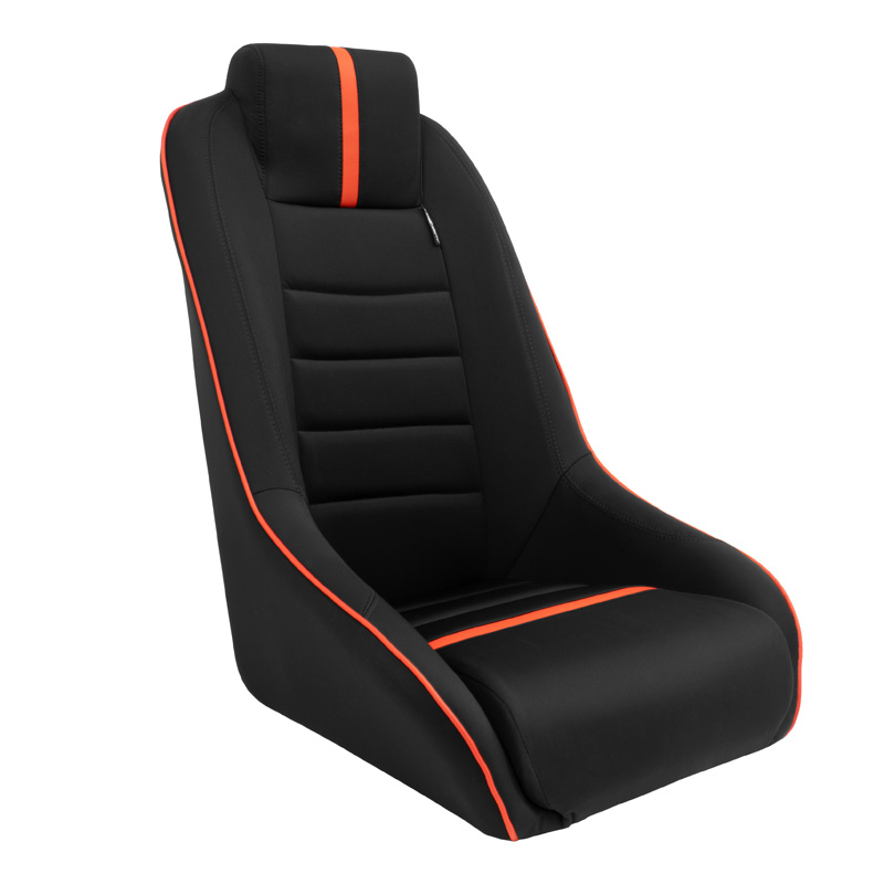 Sportstoel 'Classic RS' - Zwart/Rood - Vaste rugleuning + Geïntegreerde hoofdsteun - incl. sledes