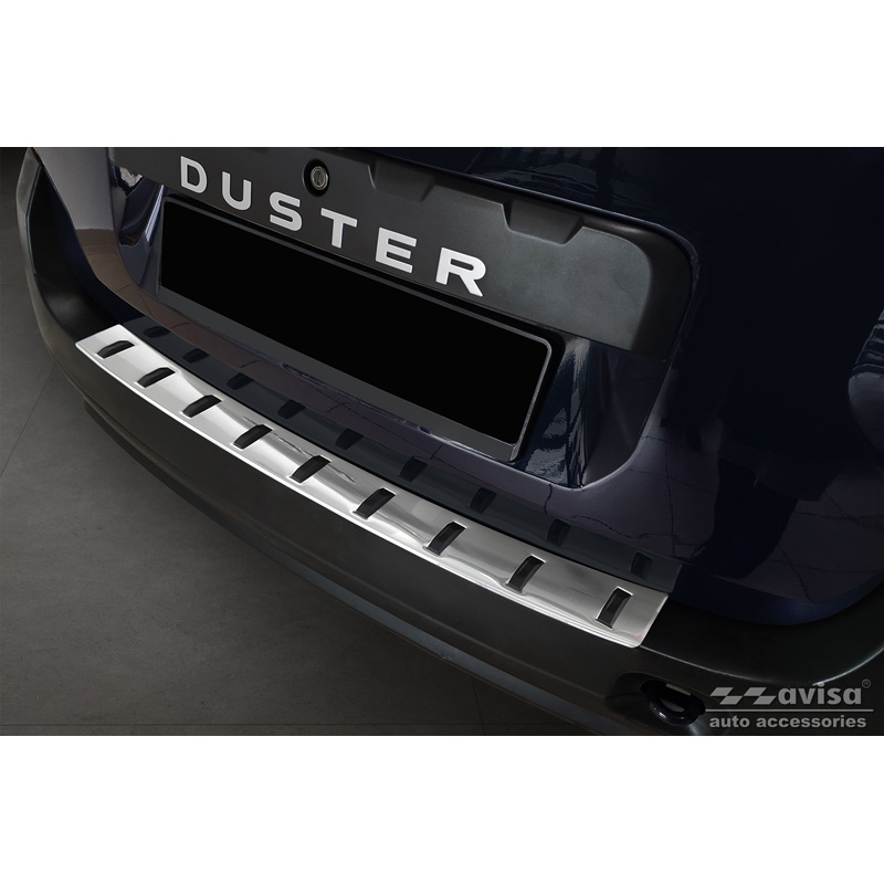 RVS Achterbumperprotector  Dacia Duster 2010-2013 & Facelift 2013-2017 'STRONG EDITION'