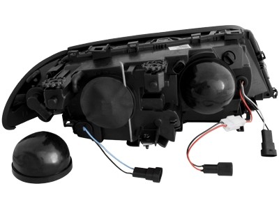 Koplampen passend voor BMW E46 98-01 Sedan/Touring LED Angel eyes Chroom