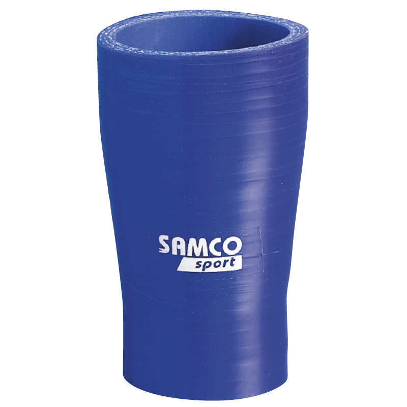 Samco Verloopstuk recht blauw - Lengte 102mm - Ø38>35mm