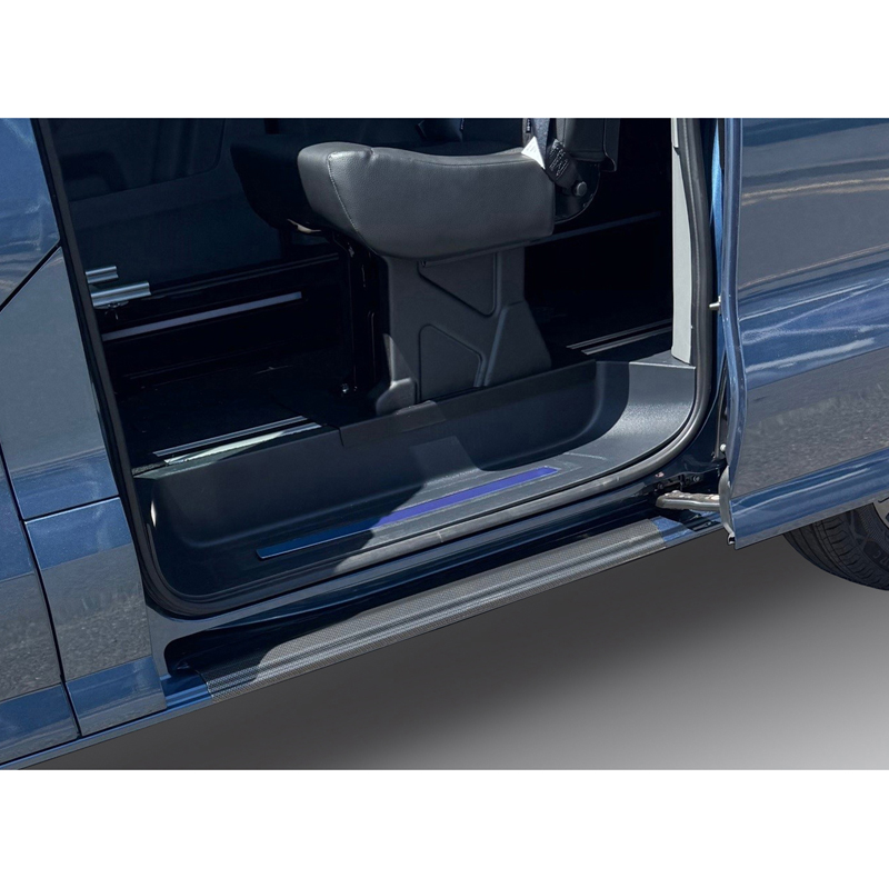 RGM Instaplijsten  Volkswagen Transporter T7 2024- & Ford Transit Custom / Tourneo Custom (V710) 2023- - Linker schuifdeur - Carbon Look